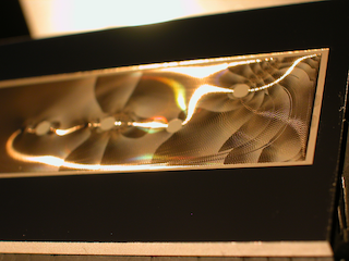 Hot-embossing stamp with complex microfluidic layout